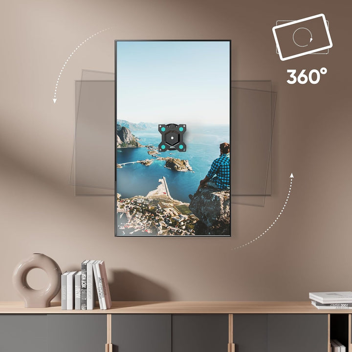 ONKRON TV Wandhalterung schwenkbar für 10-35 Zoll Bildschirm bis zu 20 kg, TV Halterung 360 Grad dre