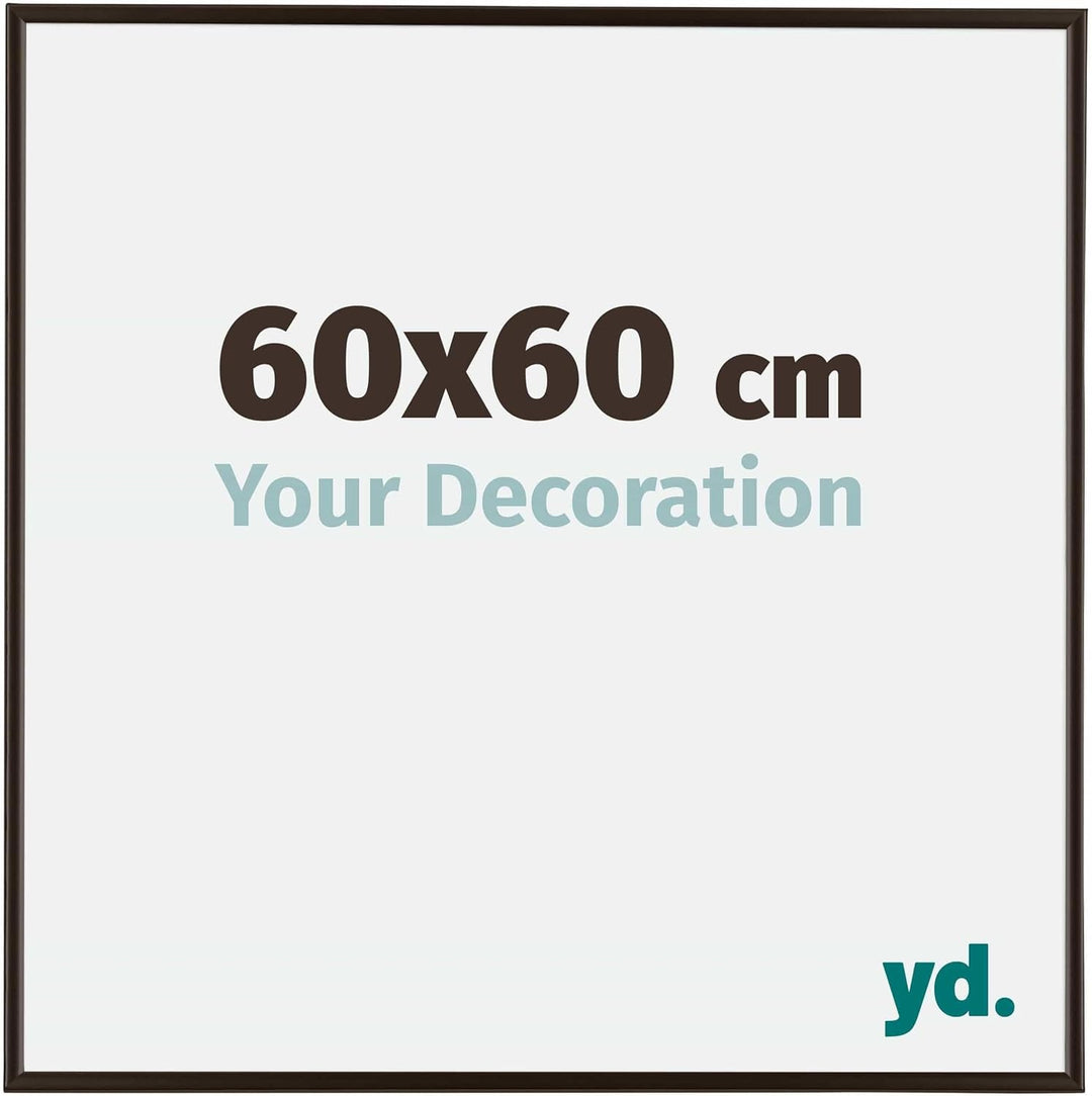 yd. Your Decoration - Bilderrahmen 60x60 cm - Bilderrahmen aus Kunststoff mit Acrylglas - Antireflex