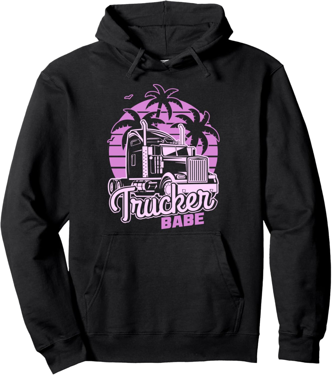 Trucker Babes - LKW-Fahrerin und Truckerin Geschenk Pullover Hoodie
