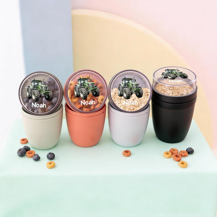 Bärenfreunde Mepal Müslibecher personalisiert, Pot Joghurtbecher, to go Becher, Geeignet für Tiefküh