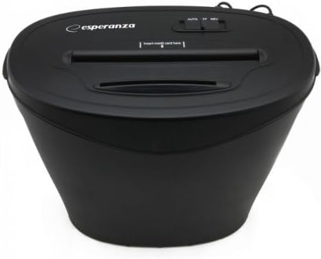 Esperanza IT Accesories - Erwartungs-Papiershredder, Kreditkarten und CD/DVD-Razor EN103 DIN 3.