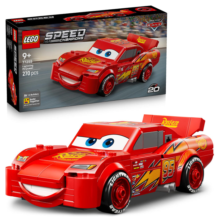 LEGO Speed Champions | Lightning McQueen - Spielzeug zu Cars von Disney Pixar - DIY Deko für Kinderz