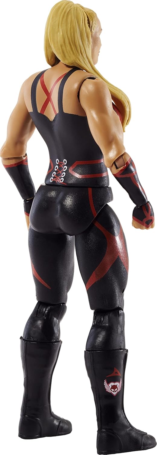 Mattel WWE Basic Actionfigur, Natalya, bewegliches 15,2 cm grosses Sammlerstück für Kinder ab 6 Jahr