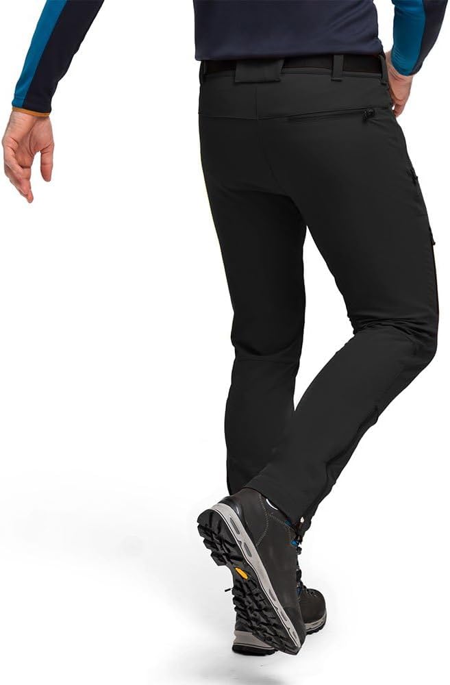 Maier Sports Herren Trekkinghose Naturno Slim, Schwarz