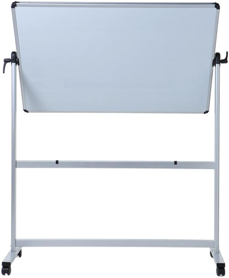 VIZ-PRO Mobiles Whiteboard/Doppelseitige Whiteboard- mit Alurahmen, magnetisch - 110 x 75 cm 1100 x
