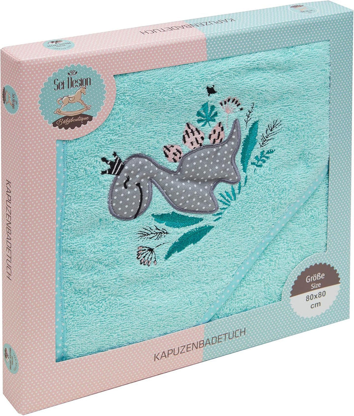sei Design Dein Bio-KAPUZENTUCH aus 100% Bio Baumwolle für Babys | Kapuzenbadetuch | Kapuzenhandtuch