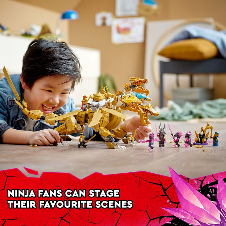 LEGO NINJAGO Lloyd's Golden Ultra Dragon 71774 Ninja Bauspielzeug-Set für Jungen, Mädchen und Kinder
