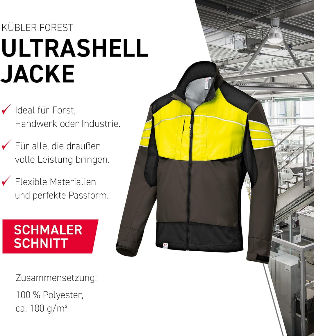 KÜBLER Workwear Herren Jacke Jacke, Grün