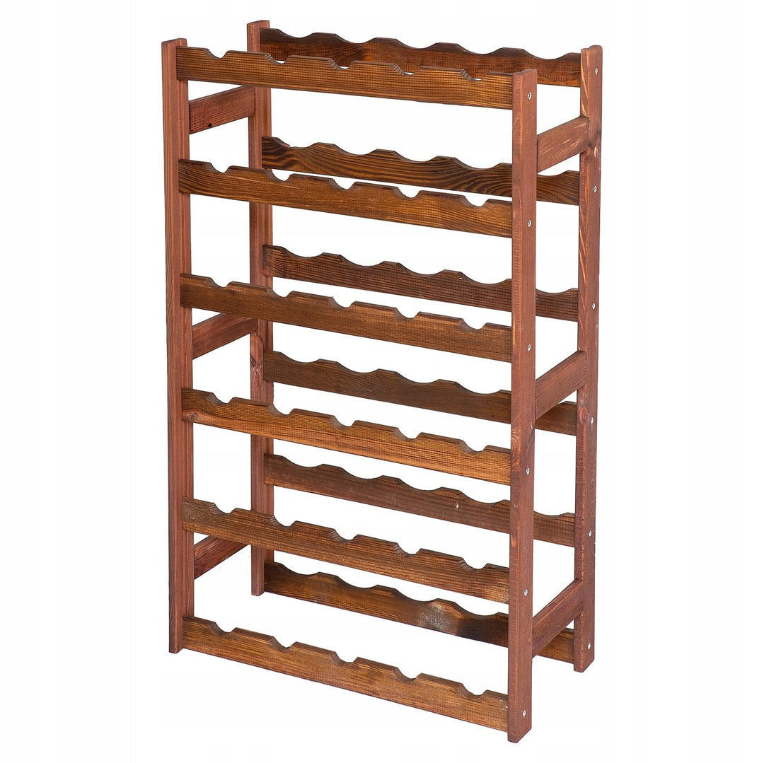 Weinregal Holz 30 Flaschen Braun 53x86x25 cm Wine Rack Regal Flaschenregal Weinflaschenregal Getränk