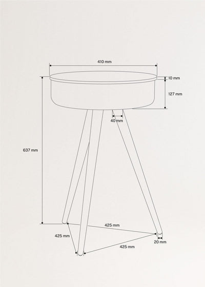 CREATE / Speaker Table/Tisch Lautsprecher aus Naturholz / Bluetooth und kabelloses Smartphone-Ladege