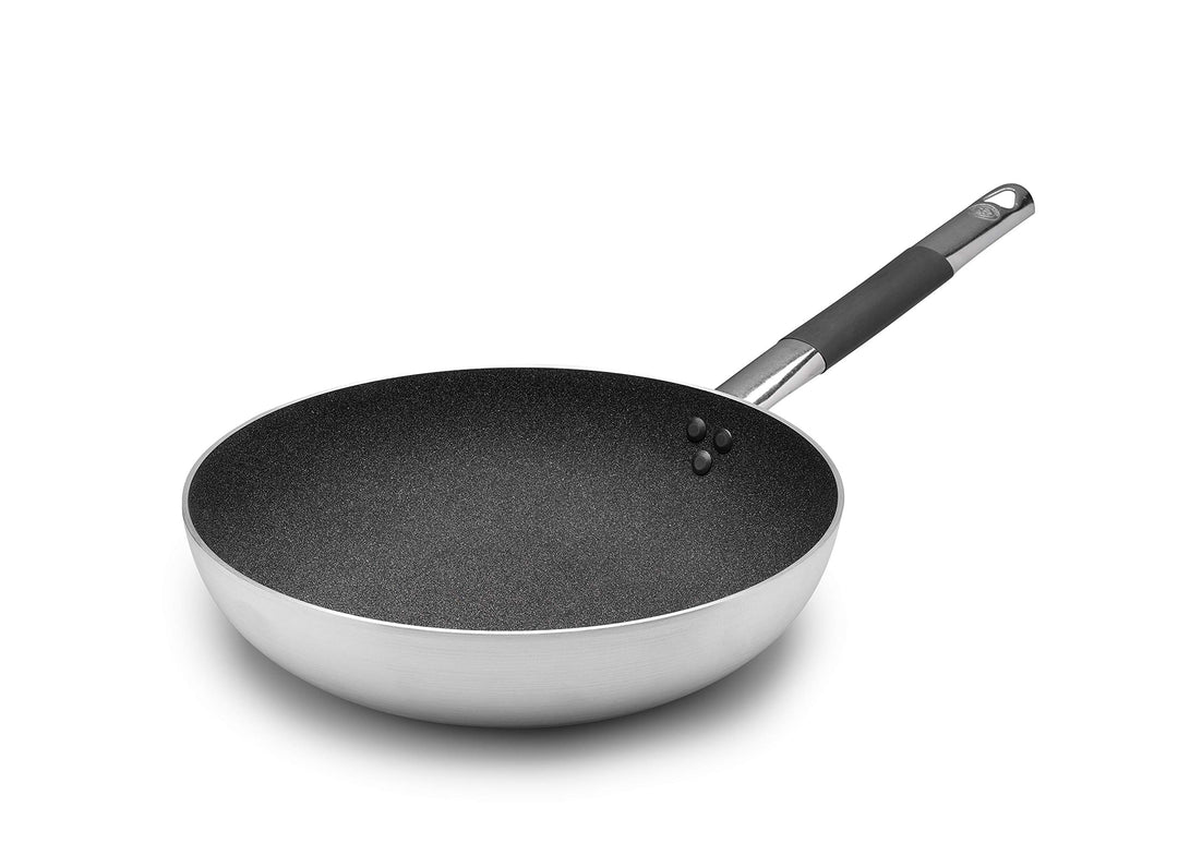 Pentole Agnelli Pfanne, Antihaftbeschichtung, Induktion, Aluminium 24 cm Silber / Schwarz, 24 cm Sil