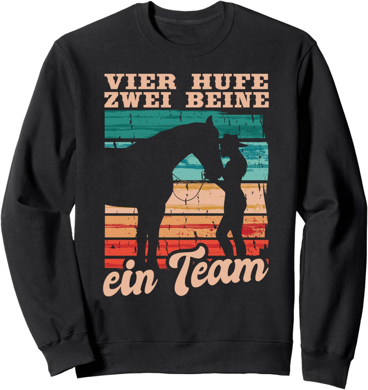 Reiterin Reiten Pferde Mädchen Sweatshirt
