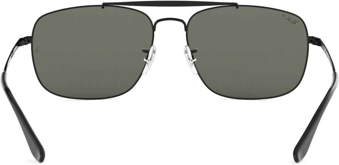 Ray-Ban Herren 0RB3560 002/58 61 Sonnenbrille, Schwarz (Black/Greenpolar)