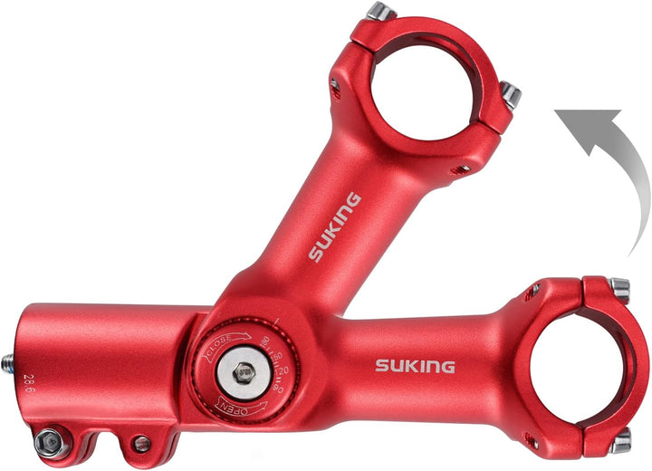 BESNIN Fahrrad Vorbau,Radfahren MTB Vorbau 0-90° 31.8MM OR 25.4MM 60/93/100mm Mountainbike Lenker Vo
