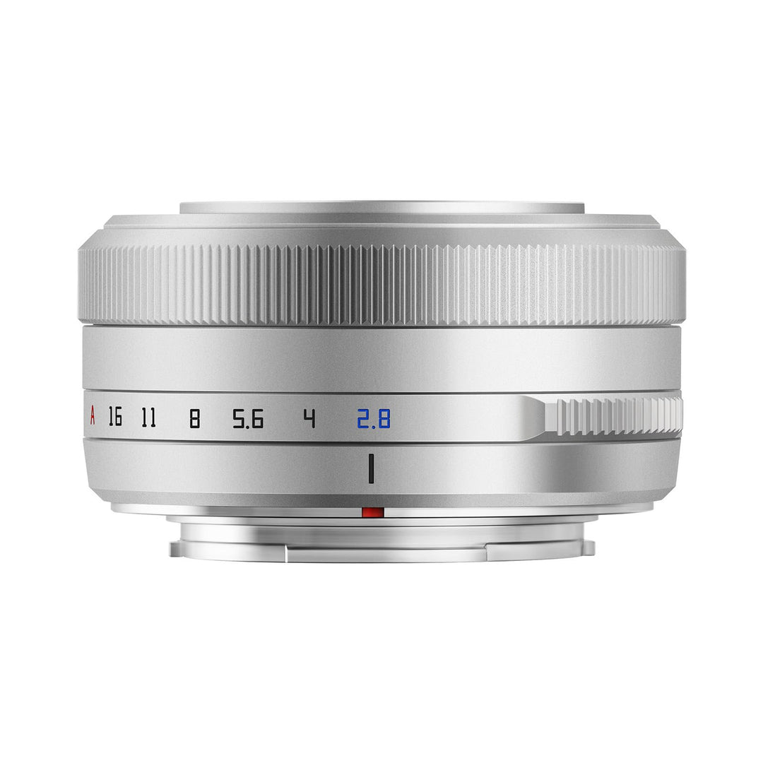 TTArtisan 27mm f2.8 Autofokus kompatibel mit Fuji X Mount Silber/Silver inkl TTArtisan Mini LED Ligh