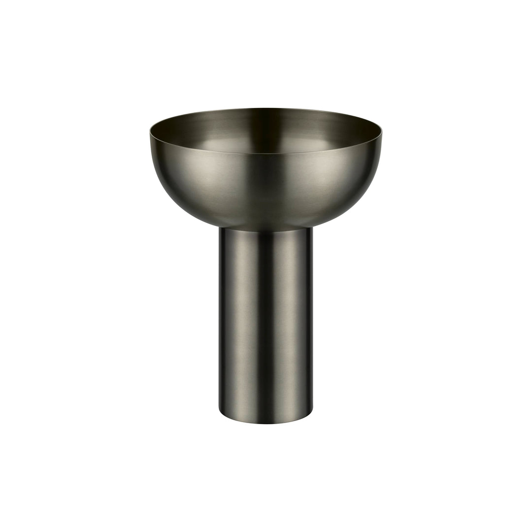 blomus Vase MIYABI | Blumenvase aus hochwertigem Edelstahl | Dekovase Farbe Burned Metal | Grösse L