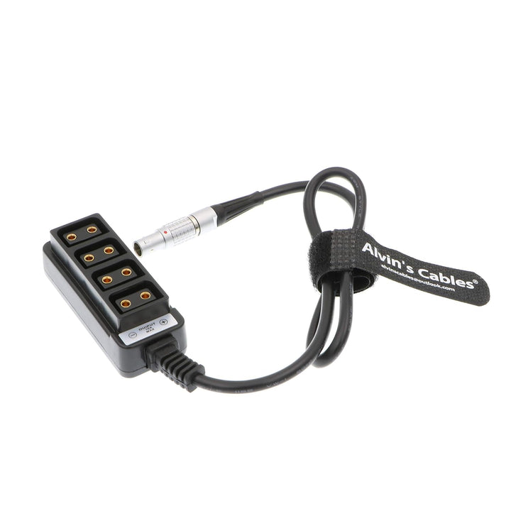 Alvin's Cables 2 Pin Stecker auf 4 D-Tap Splitter Kabel für ARRI RED DSMC2 Jetpack RTmotion Sidekick
