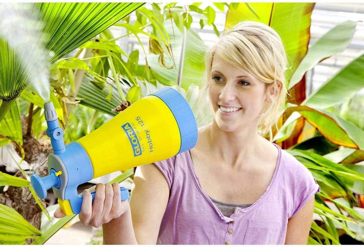 GLORIA Drucksprüher Hobby 125 FLEX | 1,25 L Sprühflasche | Gartenspritze/Handsprüher mit flexibler L