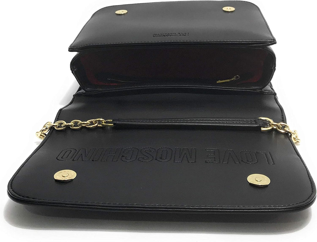 Love Moschino Damen Ss21 Schultertaschen, Kollektion Frühling Sommer 2021, Einheitsgrösse Schwarz, S