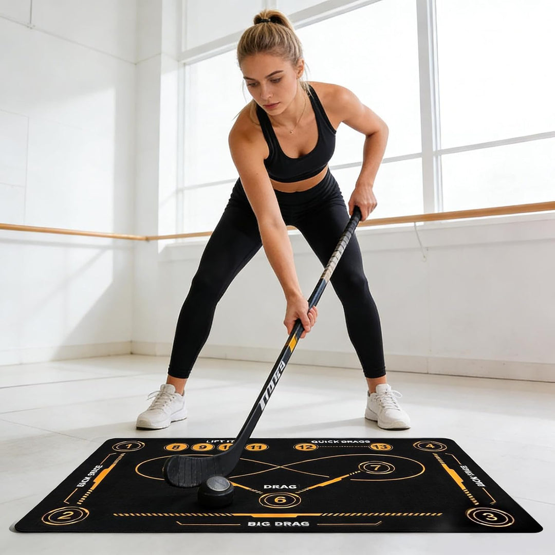 Feldhockey Trainingsmatte, Eishockey Training rutschfest, 50 * 80cm Hockey Matte, Ballkontrolle Übun