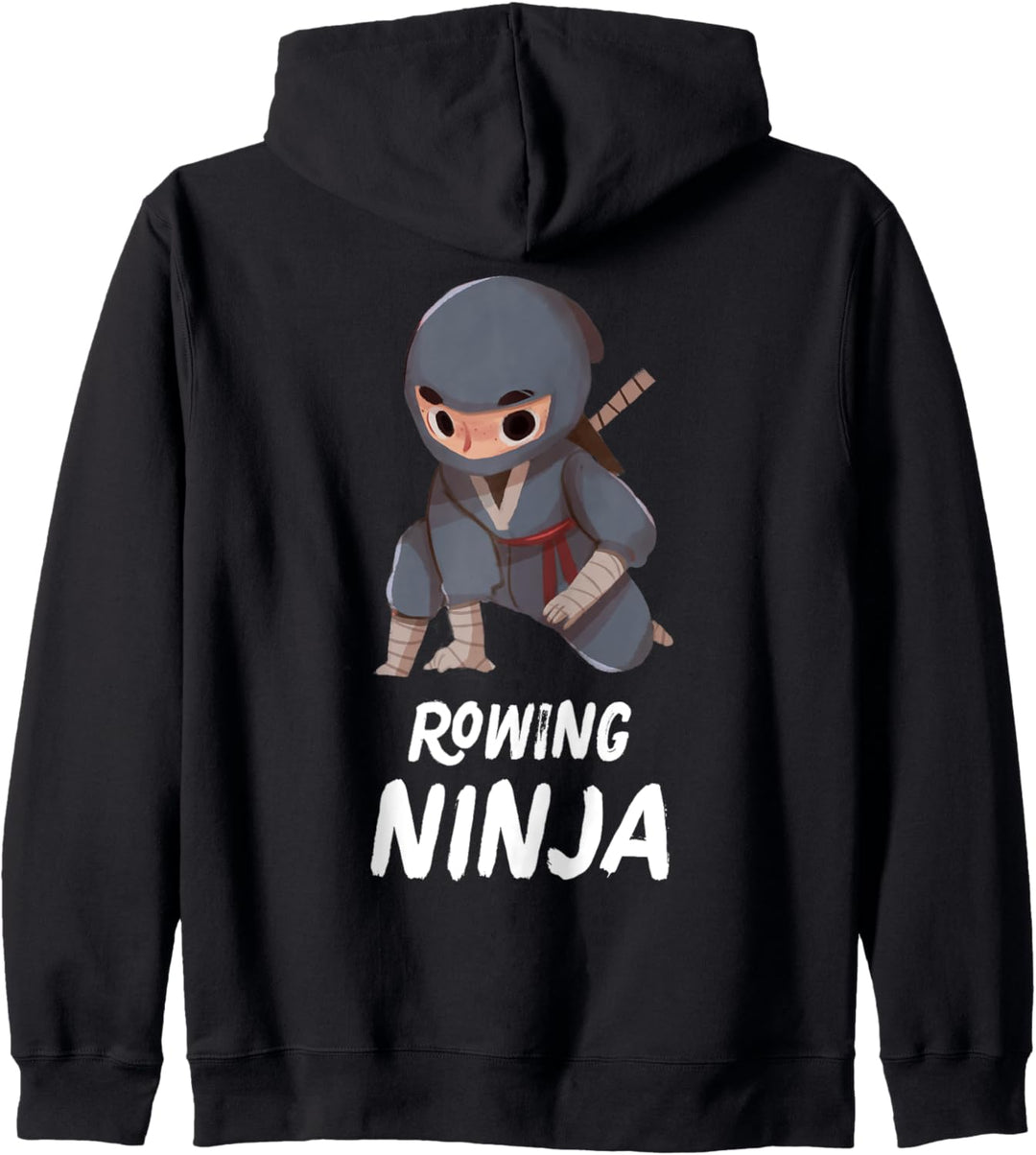 Rudern Ninja Junge Lustiger Sport Kapuzenjacke