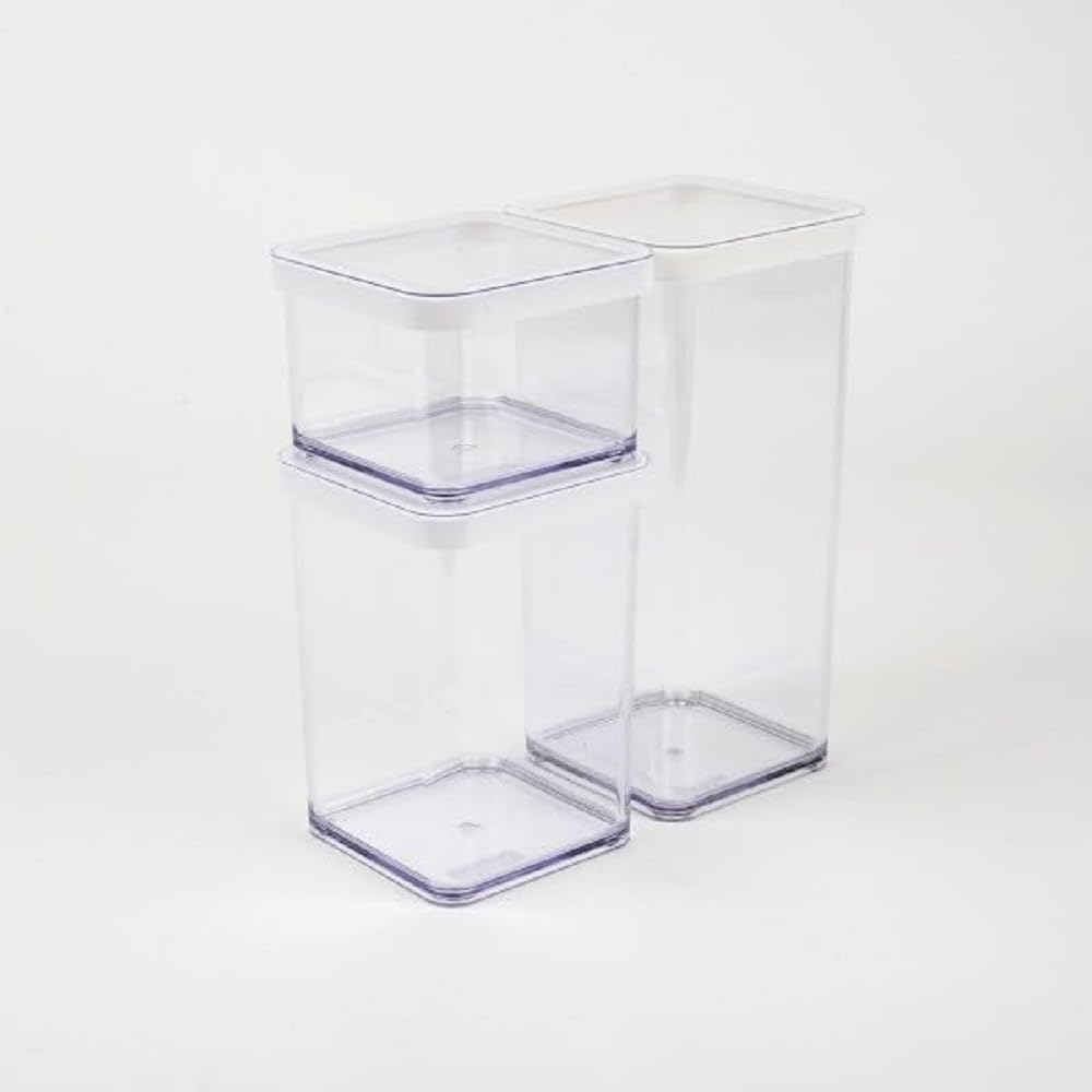 Rotho Loft 3er-Set Vorratsdosen verschiedene Grössen, lebensmittelechter Kunststoff (PP) BPA-frei, t
