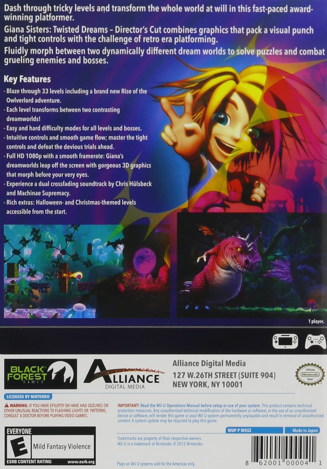 Giana Sisters Twisted Dream Directors Cut - Wii U by Alliance Digital Media
