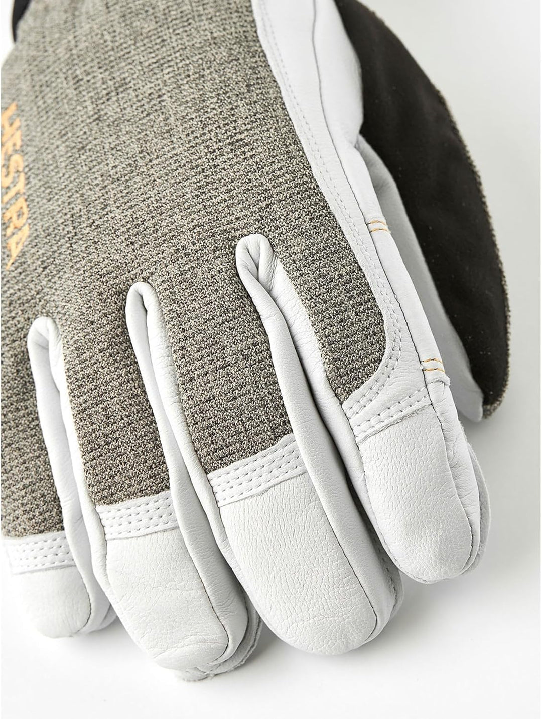 Hestra Army Leather Gore-TEX Short - Waterproof, Close Fitting 5-Finger Snow Glove for Skiing and Mo