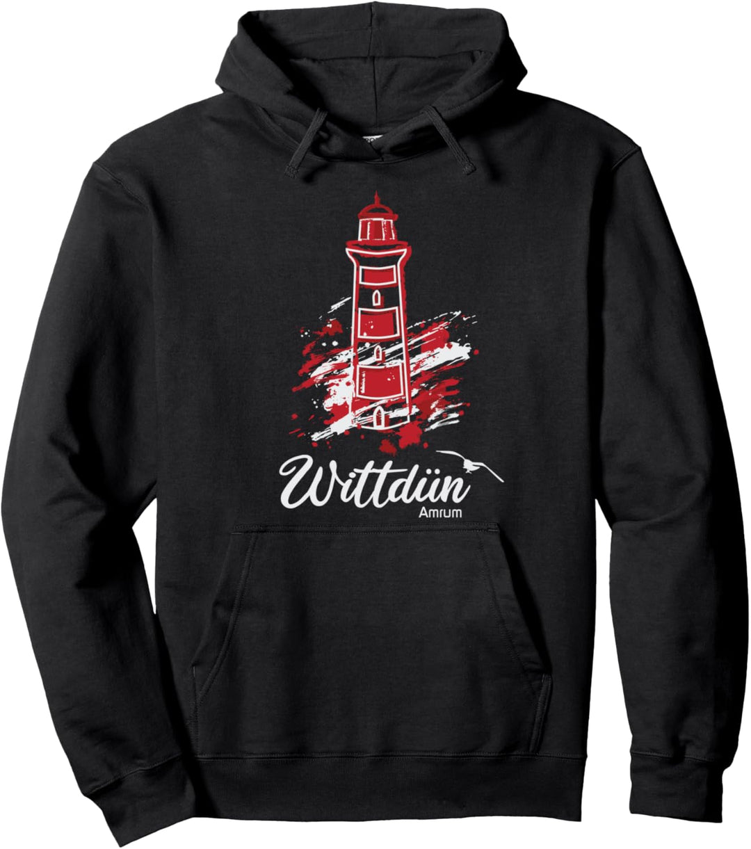 Wittdün Insel Amrum Nordsee Leuchtturm Pullover Hoodie