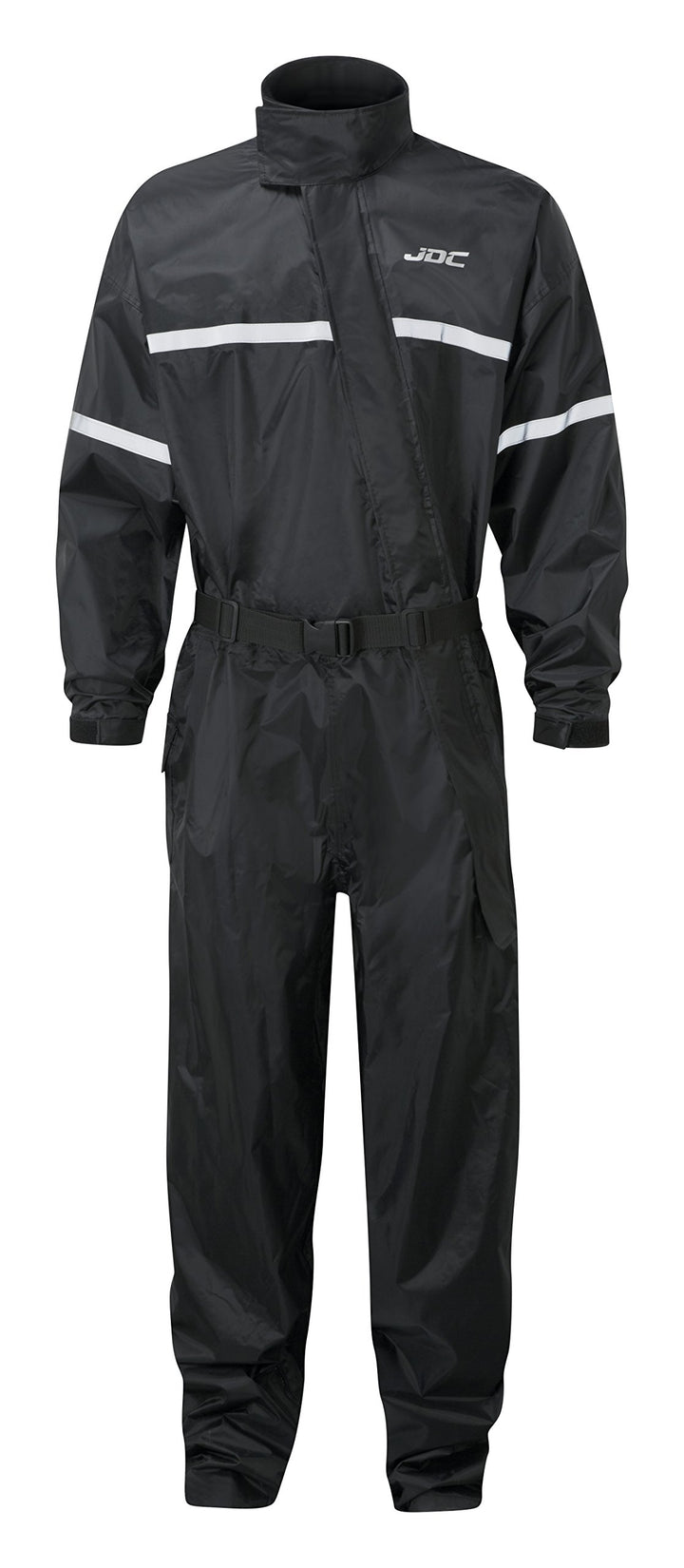 JDC Motorrad Kombi - Regenkombi - 1-Stück - Wasserdichter Regenschutz - SHIELD - Schwarz - M - Länge