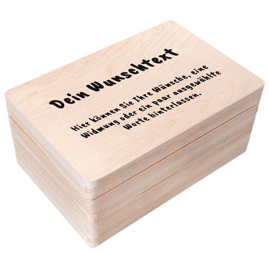 Creative Deco Personalisierte Geschenke Wunschtext Holzkiste | Dein Eigener Beliebig Text Individuel