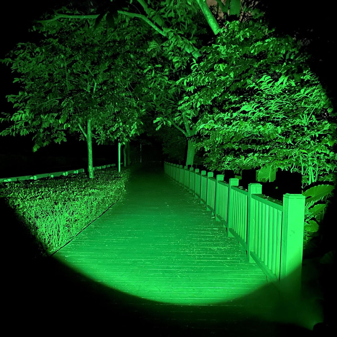 DARKBEAM Grünes licht Taschenlampe Taktische LED Aufladbar USB, 501BS hohe Lumen Zoomable Grüne Tasc