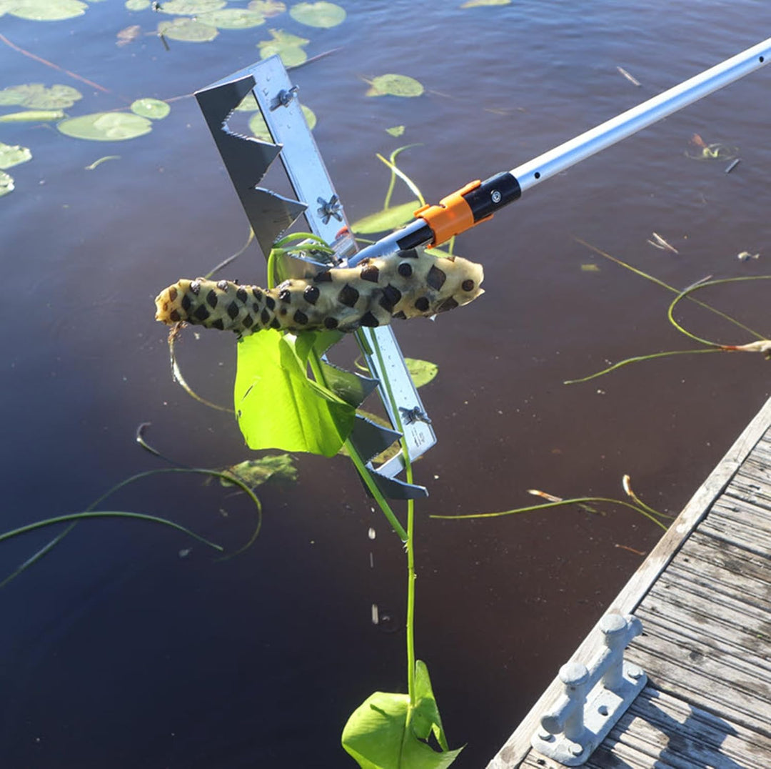Aava JAW Schneidrechen – Hand-Schilfschneider aus Meerwasser-Aluminium für Teich, Ufer, Garten & Ras