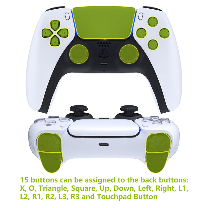 eXtremeRate Graphit-Kohlefaser-Muster Rise 2.0 Remap-Kit für PS5-Controller BDM-010 BDM-020, Upgrade