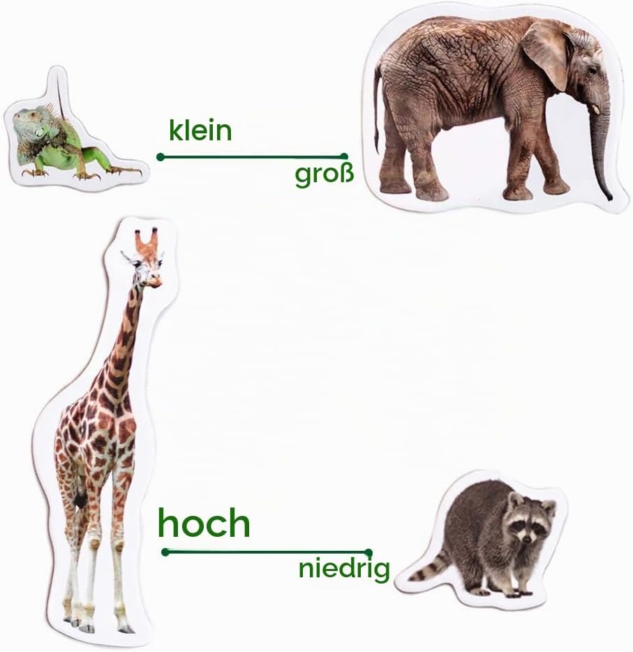 magdum 85 Kinder Magnete Zoo + BAUERNHOFTIERE + Obst + GEMÜSE Foto Magnete Kinder für magnettafel -