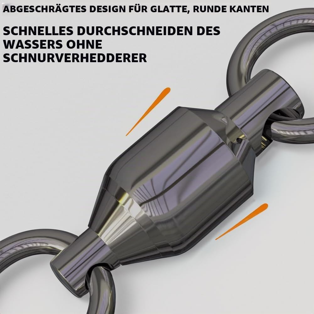 25Stück Kugellager Wirbel High Stärke Wirbel mit Geschweisstem Ringe Angelzubehör 