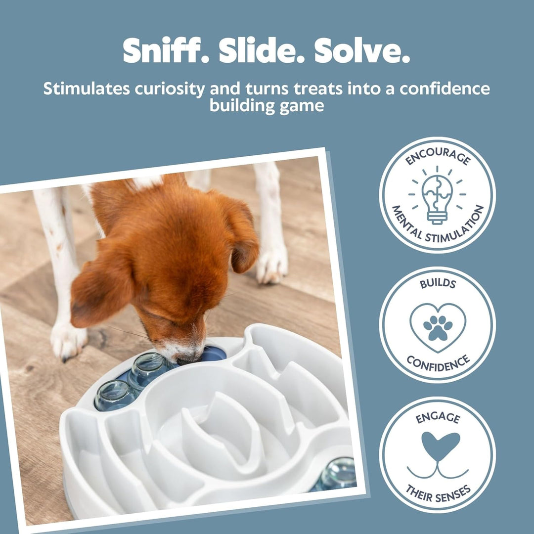 Trixie Strategiespiel, Schieben und Füttern, Puzzle Spielzeug für Anfängerhund, Aktivitäts-Level 1,