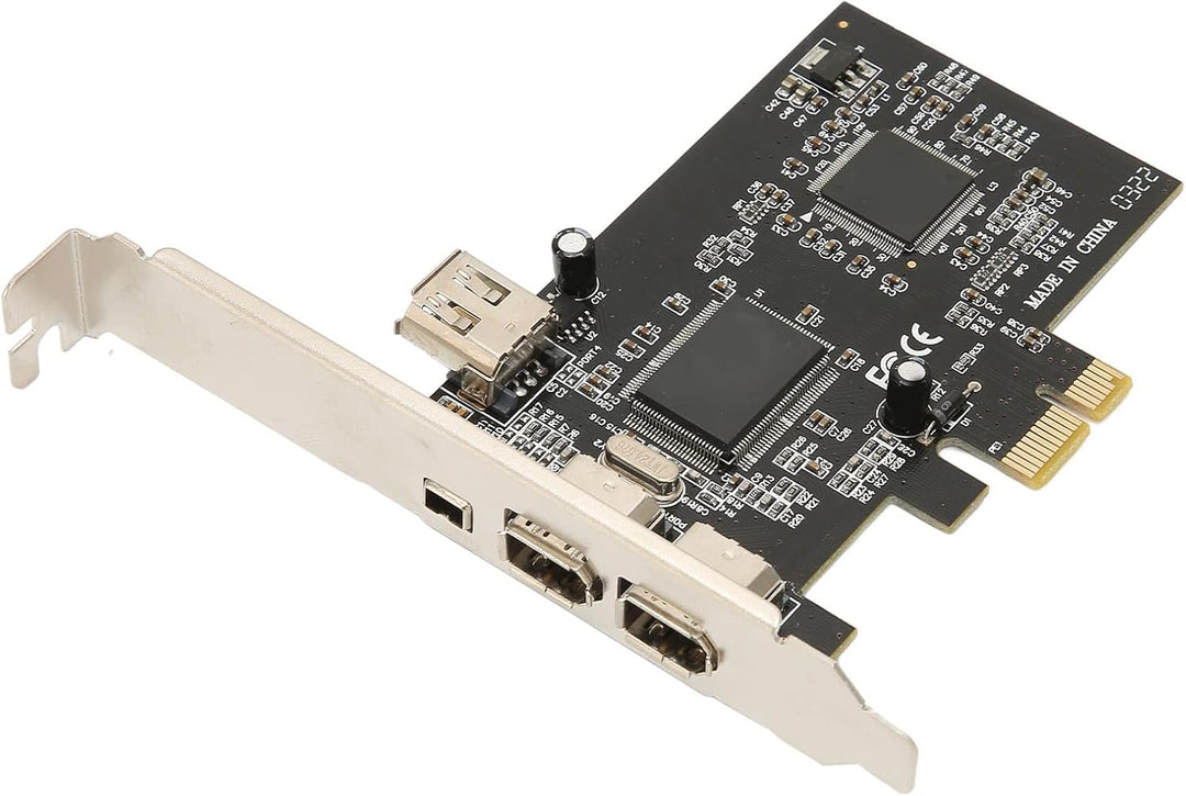Bewinner PCIe Firewire Karte für 10, PCI E Firewire Controller Karte 4 Ports mit Low Profile Halteru