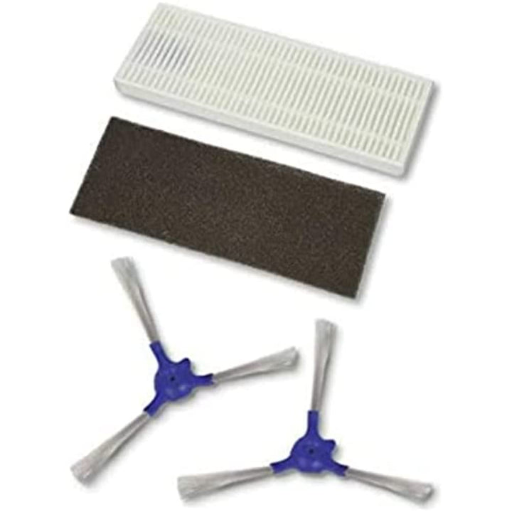Rowenta ZR720001 Seitenbürsten- und Filter-Set 4-teilig, Original-Ersatzteil passend für Explorer 20