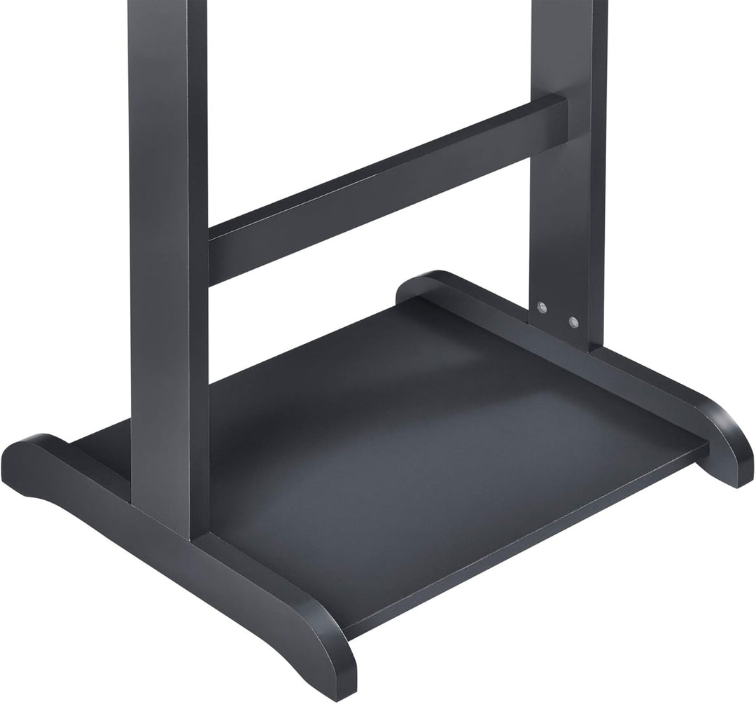 [en.casa] Herrendiener Lulboll Stummer Diener mit Kleiderbügel und Hosenhalter Kleiderständer mit Sc