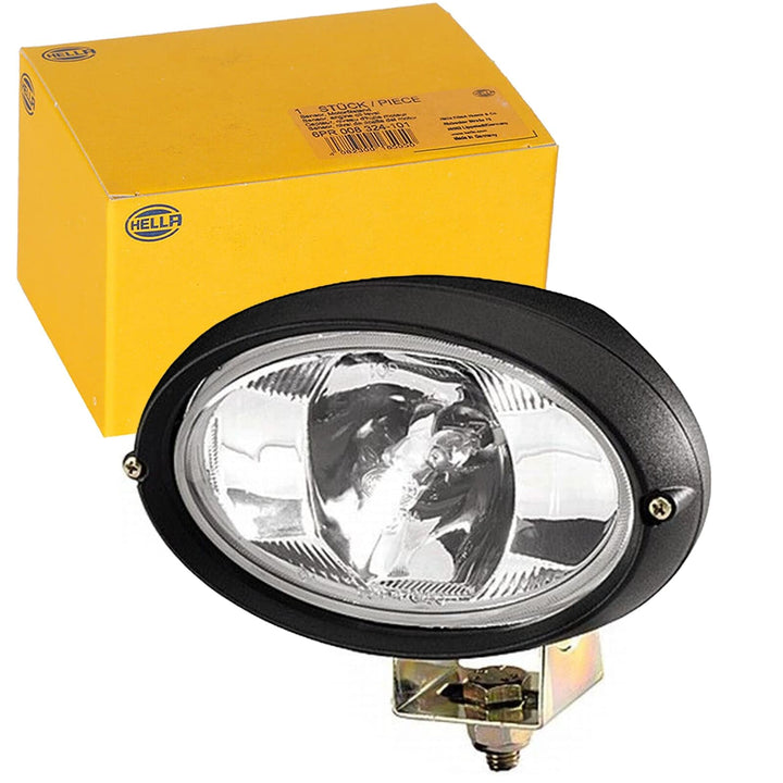 HELLA - Halogen-Arbeitsscheinwerfer - Oval 100 - 12V - Anbau - stehend - weitreichende Ausleuchtung