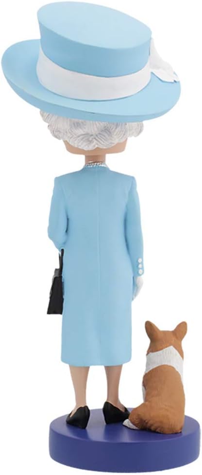 Royal Bobbles - Wackelkopffigur Queen Elizabeth II. - mit ihrem Corgi
