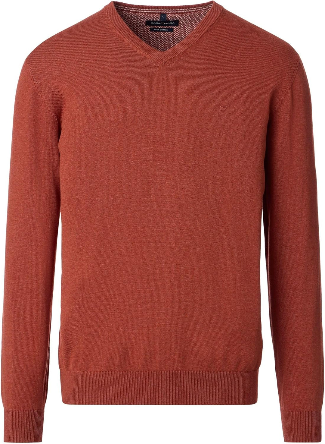 CASAMODA Herren Pullover S 487- Orange, S 487- Orange
