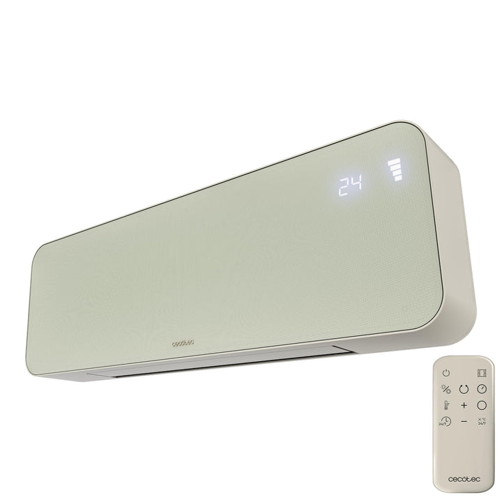 Cecotec Wand-Keramikheizer ReadyWarm 3000 Textile. 2000 W, bis 20 m², 3 Modi (Ventilator/Low 1000 W/
