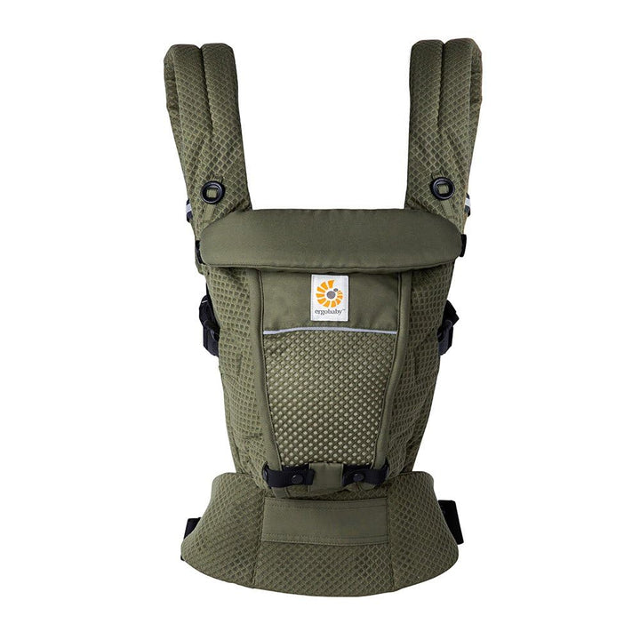 Ergobaby Adapt Babytrage für Neugeborene ab Geburt, 3-Positionen SoftFlex Mesh Ergonomische Babybauc