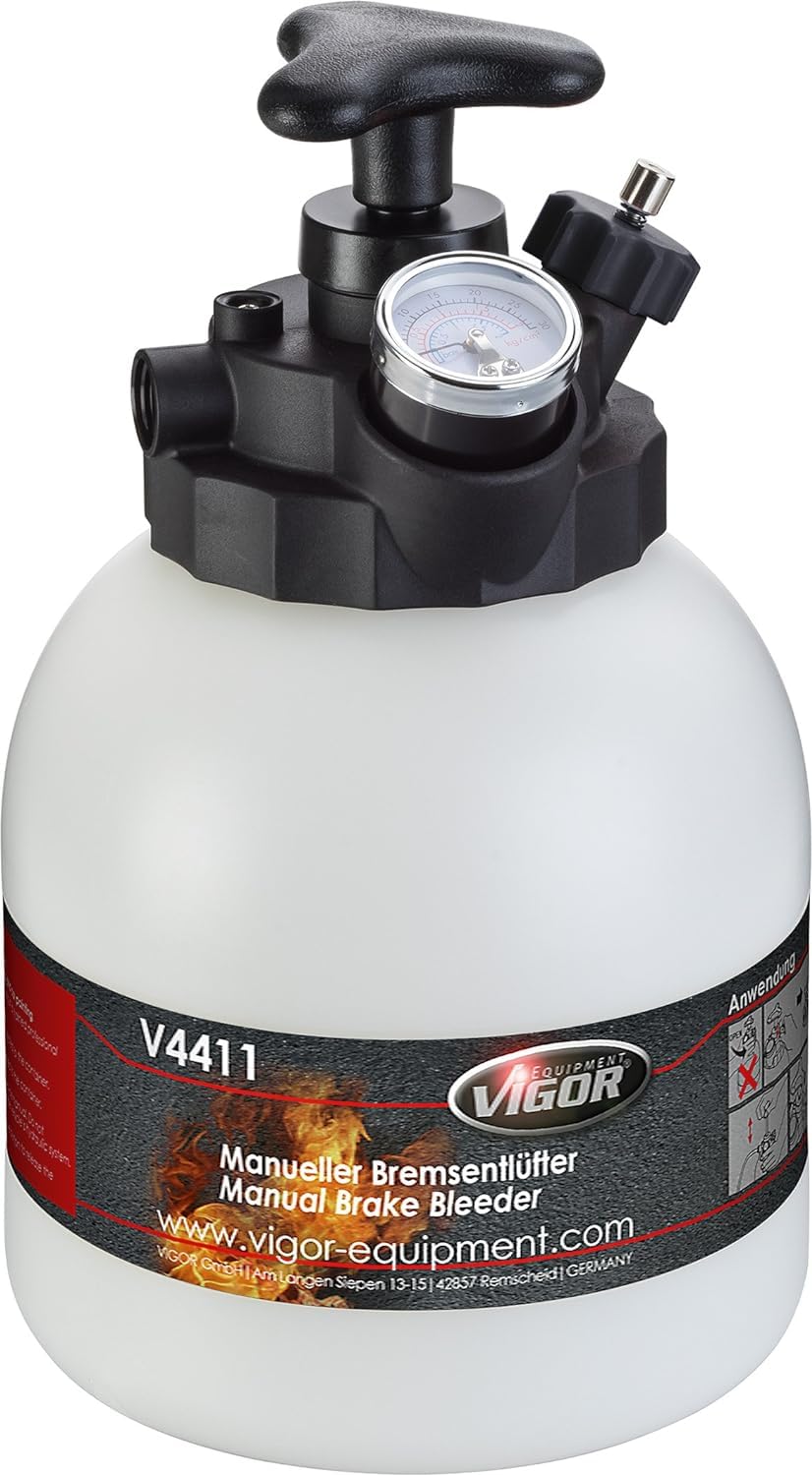 ViGOR Bremsentlüfter Satz V4411 |Betriebsdruck: max 1,4 bar, Manometer-Bereich: 0 - 2 bar, 3 Liter T