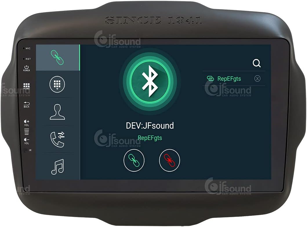 Personalisiertes Autoradio für Jeep Renegade Android GPS Bluetooth WiFi USB DAB+ Touchscreen 9" 8cor