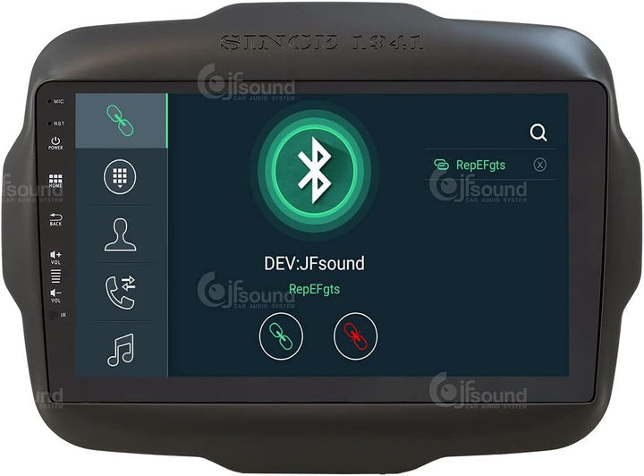 Personalisiertes Autoradio für Jeep Renegade Android GPS Bluetooth WiFi USB DAB+ Touchscreen 9" 8cor