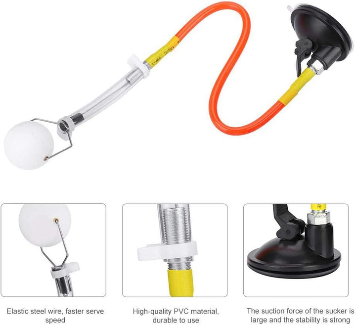 Dioche Ping-Pong-Ball-Training, PVC-justierbarer Tischtennisball-Sauger-Training Ping-Pong-Ball-Trai