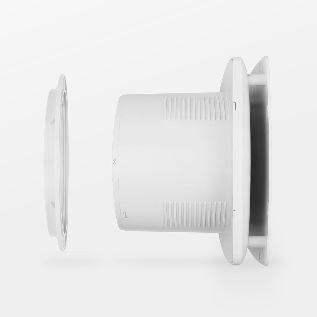 BREEZE Badlüfter 150mm Mit Nachlauf Und Rückstauklappe, Badlüfter Mit Feuchtigkeitssensor, Energieef